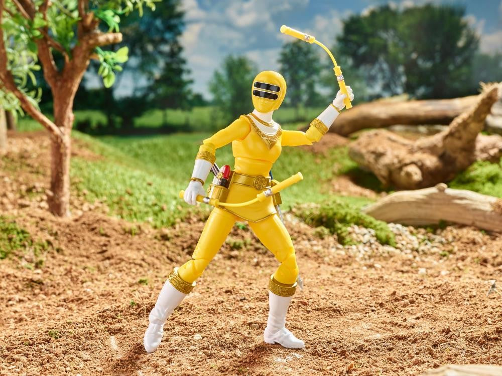 Power Rangers Lightning Collection Ranger Zeo Amarelo, Ranger Fantasma do Espaço, Ranger Rosa Dino Charge, Ranger Verde - Bonecos de Ação