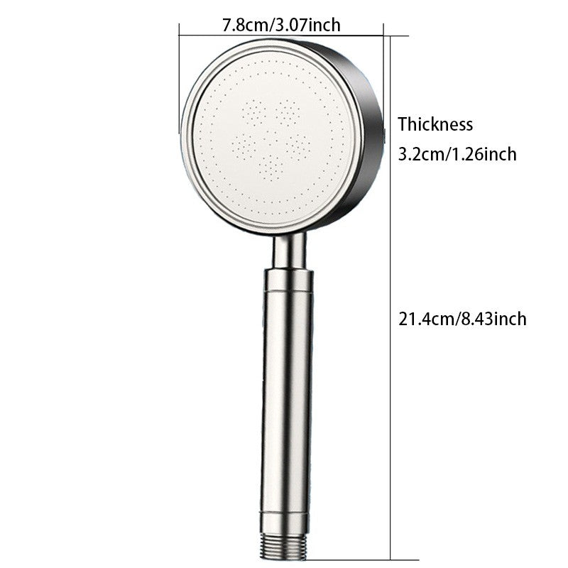 Stainless Steel Shower Head Set 304, Showering And Bathing Handheld High-pressure Shower Head Set For Home Use, Bathroom Accesso