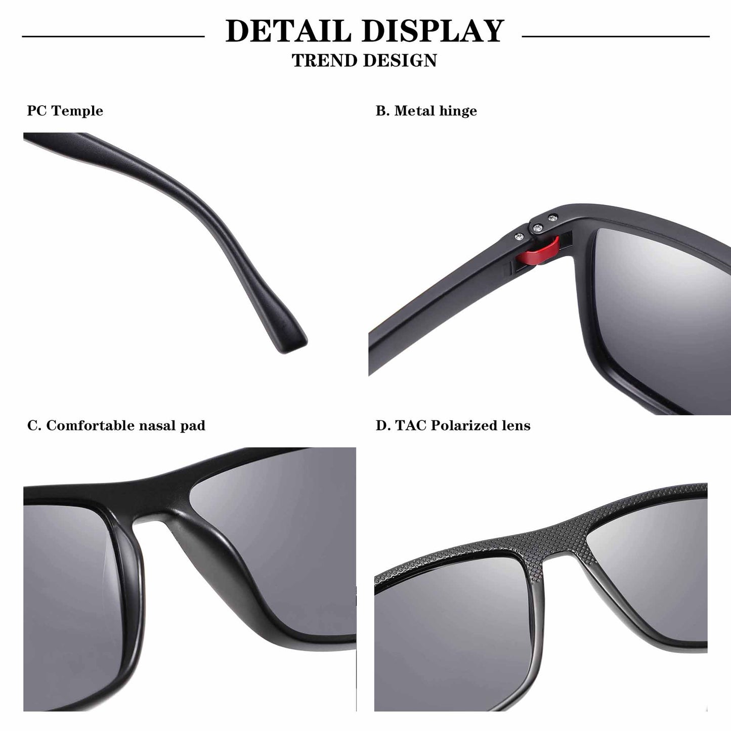 Fashion Vintage Square Sunglasses Men Women Luxury Brand Designer Men's Sun Glasses Driving Fishing UV400 Eyewear Men