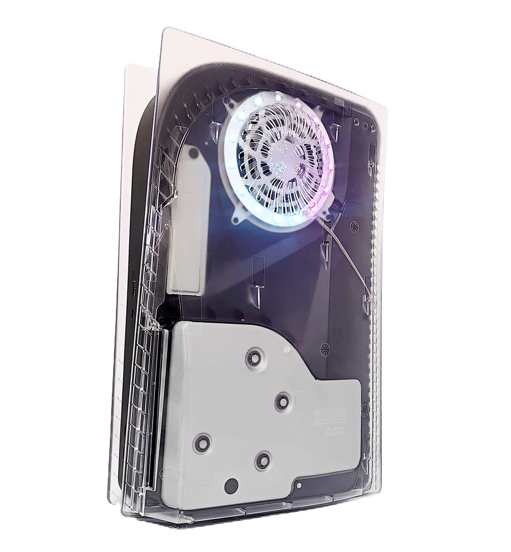 Replacement Faceplate Cooling Vents with RGB Light Strip LED Light Ring For PS5 Cover For PlayStation5 Disc Edition