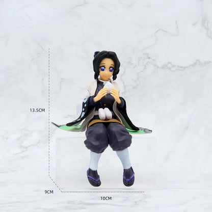 10-15cm Anime Demon Slayer Figura Kamado Tanjirou Nezuko Sentado Posição Action Figure PVC Modelo Boneca Coleção Brinquedo Presente