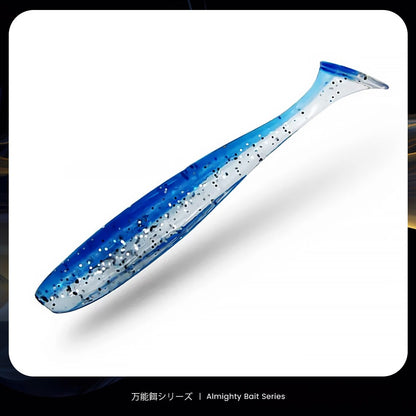Bazuca 100mm 150mm Isca de Pesca Big Easy Shiner Shad Worm Silicone T Cauda Iscas Macias Wobbler Swimbait Pesca Baixo Perca Inverno