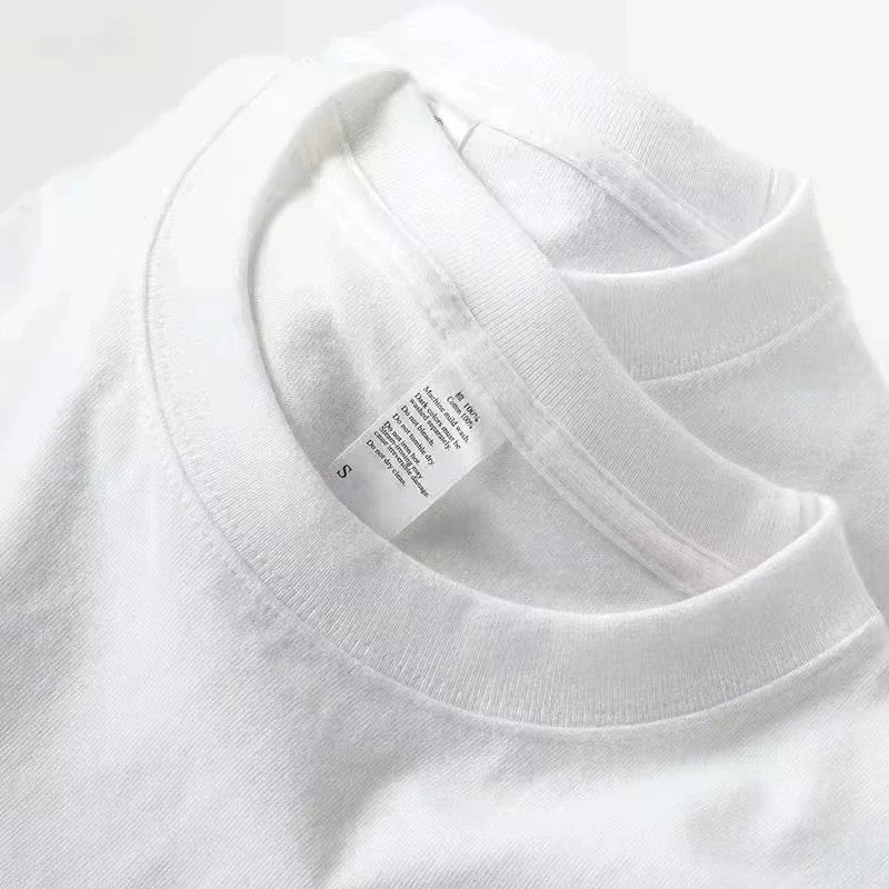 2025 New Fashion Brand TEVEO Cotton Classic Short-sleeved Round Neck T-shirt Loose Casual Fashion Top Couple T-shirt Summer