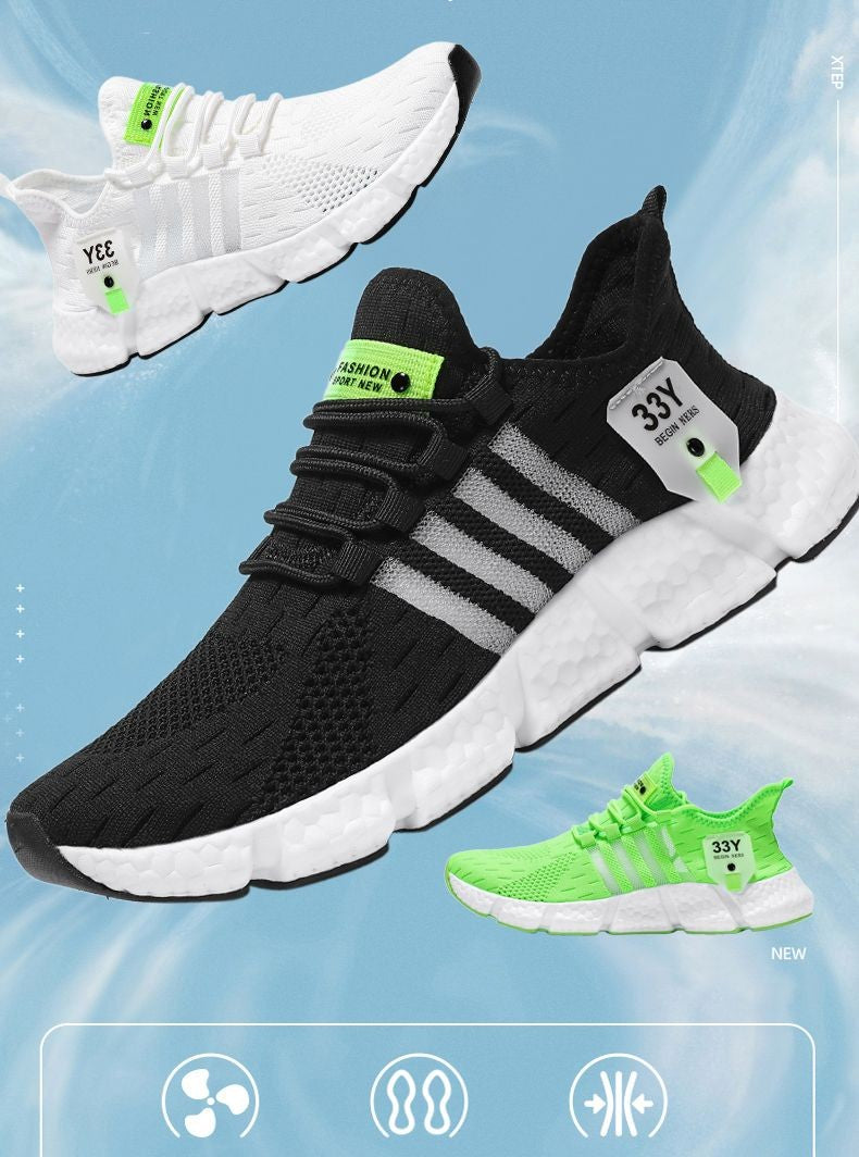 Sapatos Masculinos de Malha Respirável Modernos Leves para Caminhada Tamanhos Grandes Tênis Masculino de Tênis Tênis de Corrida ao Ar Livre Fitness 2024