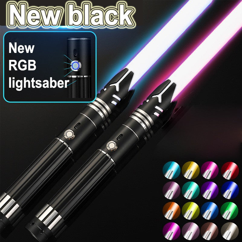 Metal Lightsaber Sword Toys RGB Light Saber 15Color Change Kids Soundfonts Force FX FOC Blaster Toys Jedi Sword Gift