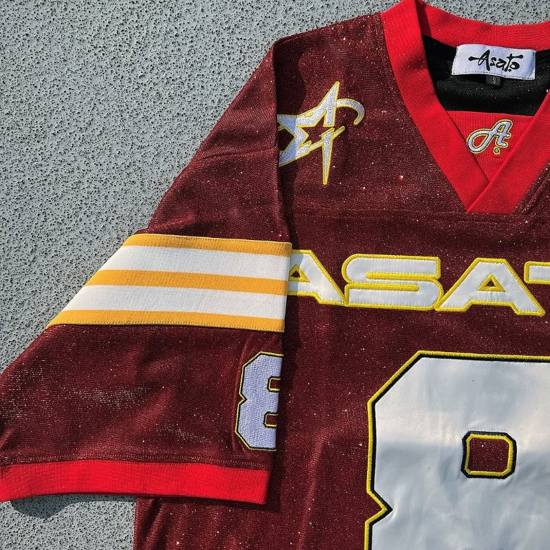 Y2K T shirt oversized fluorescent digital quick drying loose fitting jersey embroidered graphic shirts retro unisex street shirt