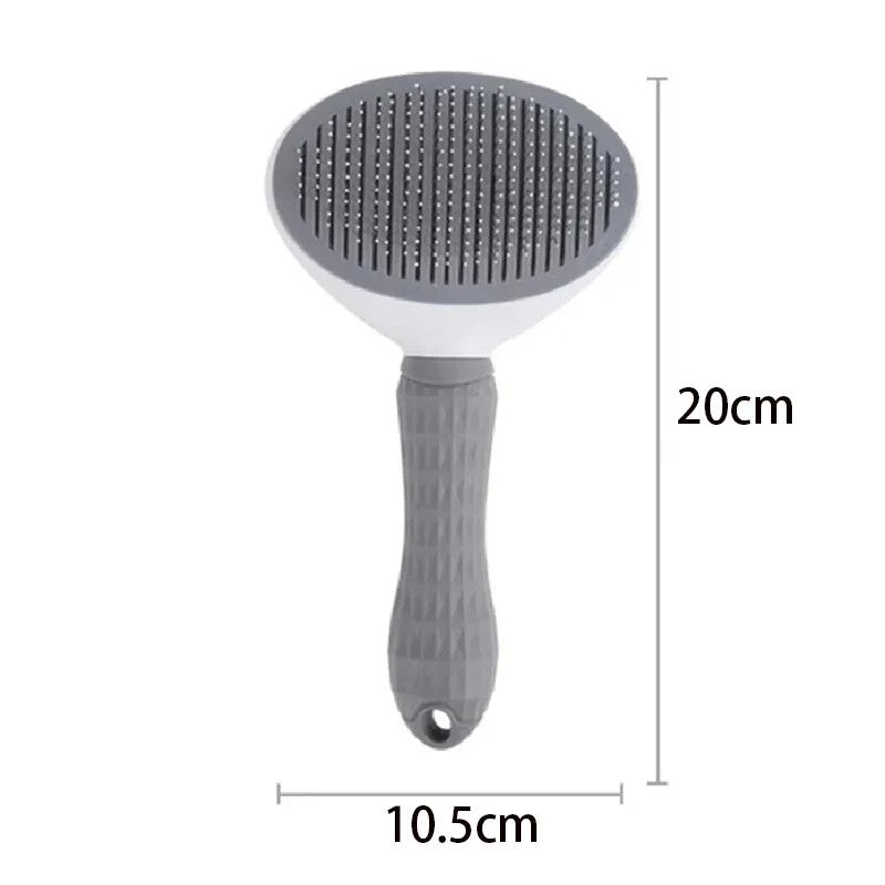 Escova de Pelo para Gatos e Cães Pente de Grooming e Cuidado Escova de Gatos Pente de Aço Inoxidável para Cães de Pelo Longo Limpeza de Animais de Estimação Acessórios para Gatos e Cães