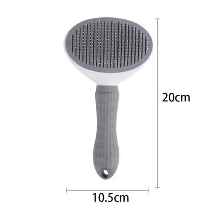 Escova de Pelo para Gatos e Cães Pente de Grooming e Cuidado Escova de Gatos Pente de Aço Inoxidável para Cães de Pelo Longo Limpeza de Animais de Estimação Acessórios para Gatos e Cães