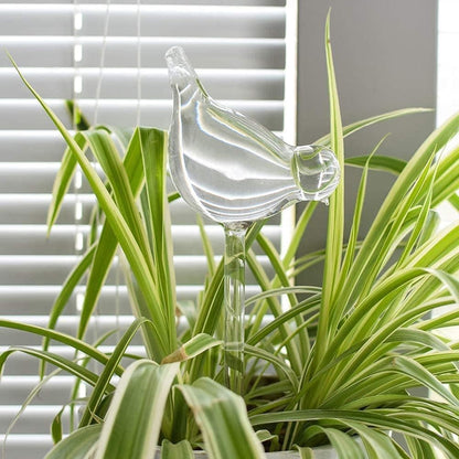 Imitation Glass Plastic Bird Plant Waterer Bird Shape Design Hand Blown Plant Watering Bulbs Garden Water Seepage Drip Device