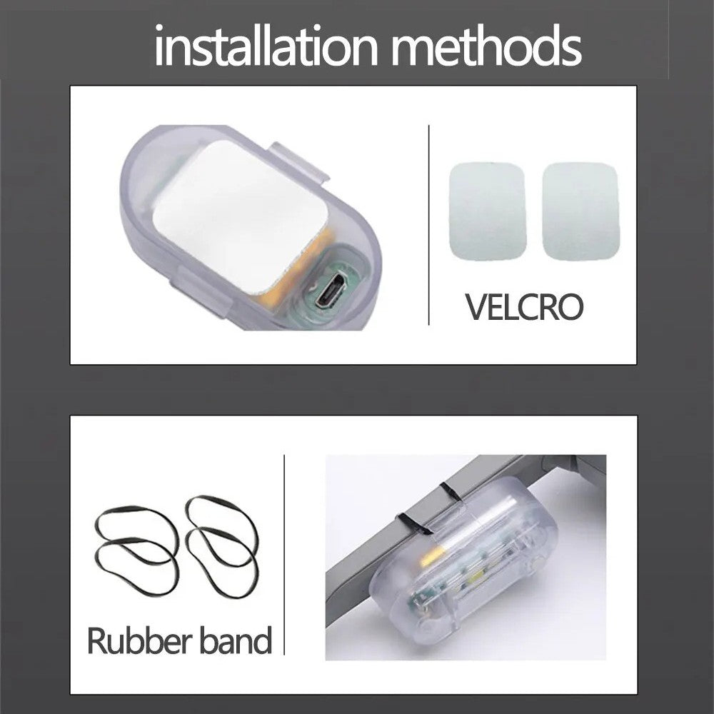 Wireless Remote Control LED Strobe Light for Car Auto Motorcycle Bike Drone Scooter Anti-collision Warning Lamp Flash Indicator