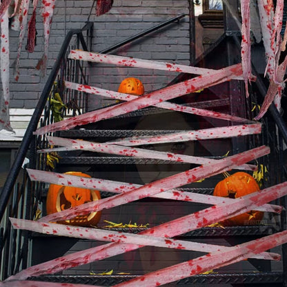 10M Artificial Blood Bandage Cloth Halloween Scary Decoraton Terror Theme Party Cosplay Props Home Garden DIY Decor Supplies