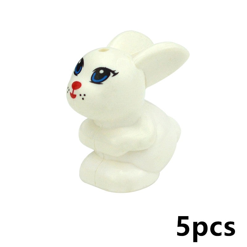 Creative DIY Model cute little Animal MOC Brick Building Blocks Pet Zoo Dog Duck Tortoise Penguin Cat Pig Bird Rabbit Toys