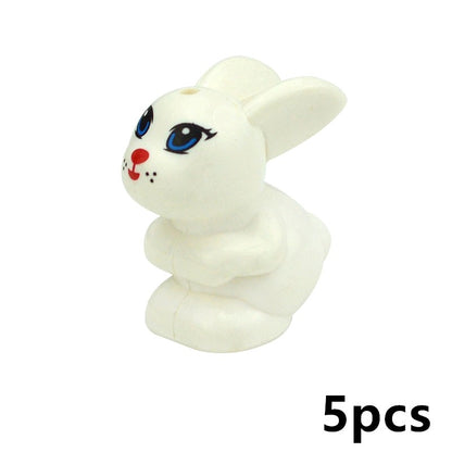 Creative DIY Model cute little Animal MOC Brick Building Blocks Pet Zoo Dog Duck Tortoise Penguin Cat Pig Bird Rabbit Toys