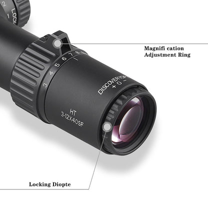 Spirit Fox-HT 4-16X40SF FFP30 Diâmetro do Tubo Mira Curta Montada na Frente Caça Telescópio Externo