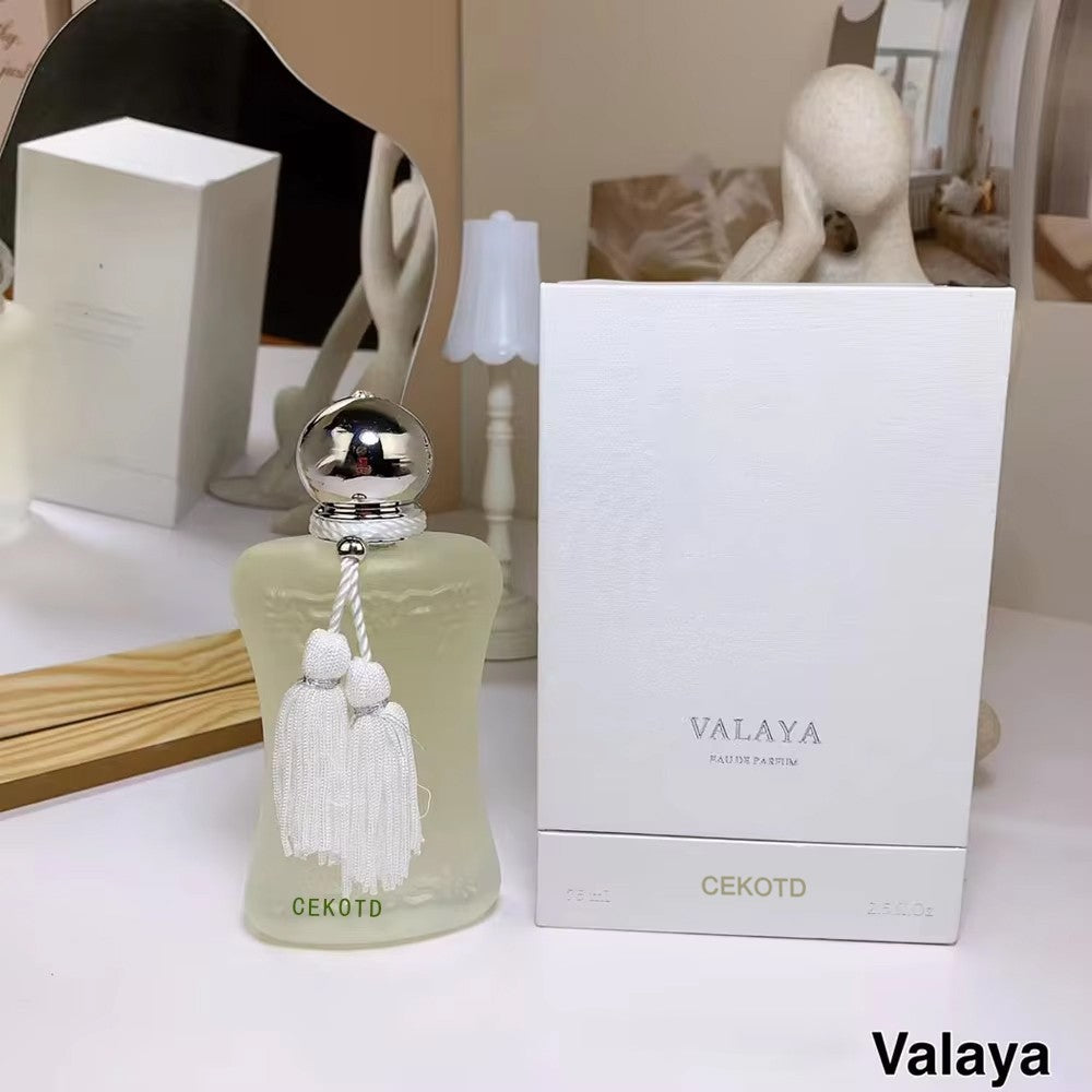 Perfume Unissex de Qualidade Rosas Orientais 75ml Colônia de Longa Duração Aroma Floral Spray Corporal de Perfume Presente
