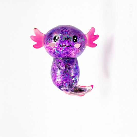 Glitter Salamander Maltose Fidgets Toys Squishy Malt Sugar Stretchy Axolotl Fun Squeeze Birthday Supplies Anti-Anxiety Gifts