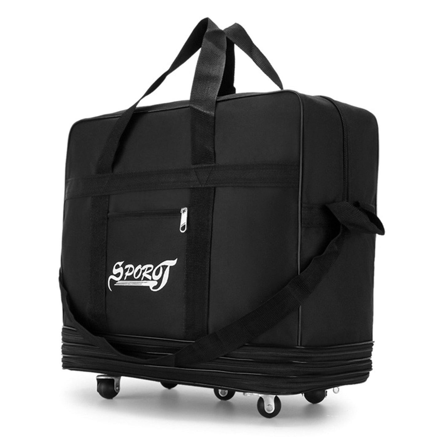 Mala Expansível Dobrável de Viagem com Rodas para Homens e Mulheres