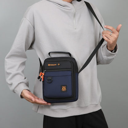Men's crossbody bag with adjustable shoulder straps, multifunctional single shoulder bag for daily commuting, casual outdoor bag