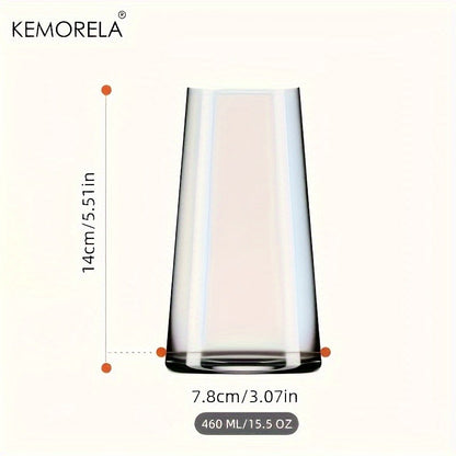 6 Copos Long Drink para Uísque e Café com Canudo de 450ml, Copos para Suco Adequados para Coquetéis e Cerveja, Conjunto de Utensílios de Bar