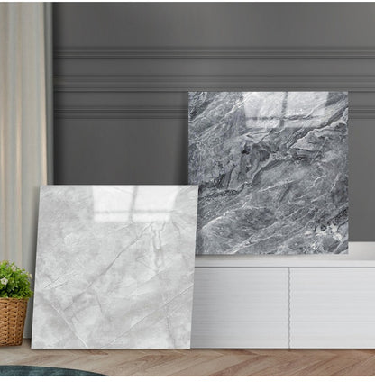 10/20pcs PVC Imitation Marble Floor Stickers Self-adhesive Wall Stickers Waterproof Bathroom Living room Moden Decoration Decals