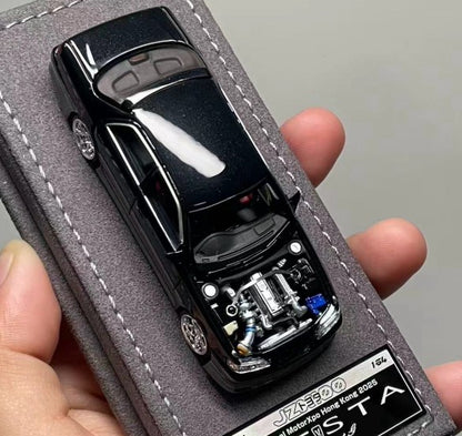 Novo Mortal 1:64 Toyota Cresta Apa-Xpo 2025 Edição Evento Modelos de Carro de Liga Brinquedos Personalizados Simulados de Uma Peça Presente Miniatura Veículo