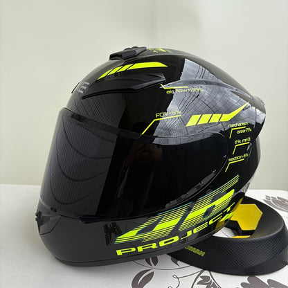 Capacete de Moto Fechado Masculino Feminino DOT Inverno Antiembaçante Impermeável Para Pilotagem De Moto Capacete Motocross