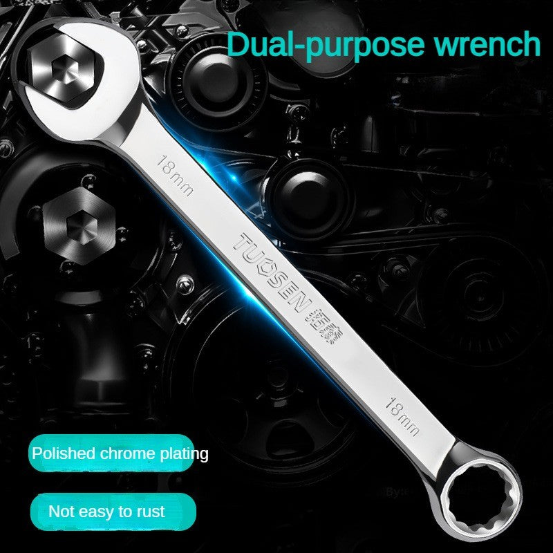 1 Conjunto Chave Combinada Flexível Catraca Ferramentas de Reparo Automotivo Chave Catraca Chave de Boca Métrica Conjuntos de Ferramentas Manuais com Suporte