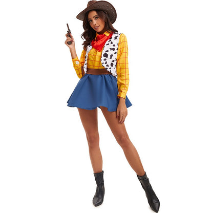 Cosplay Story Woody Costume Sets for Adult Cowboy Dress Carnival Halloween Party Fancy Dress up Performance Costume