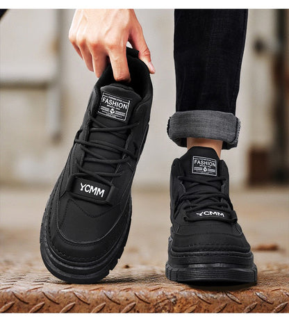 Men's boots four season high-top Joker thick-sole casual boots soft-sole non-slip comfort outdoor boots fashion youth work boots