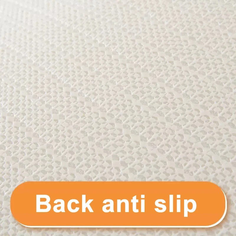 Conjunto de 3 Peças de Tapetes de Banheiro em Espuma de Memória, Ultramacios e Absorventes, com Estampa de Folhas, Tapetes de Banho Grossos e Laváveis Para Vaso Sanitário e Banheira