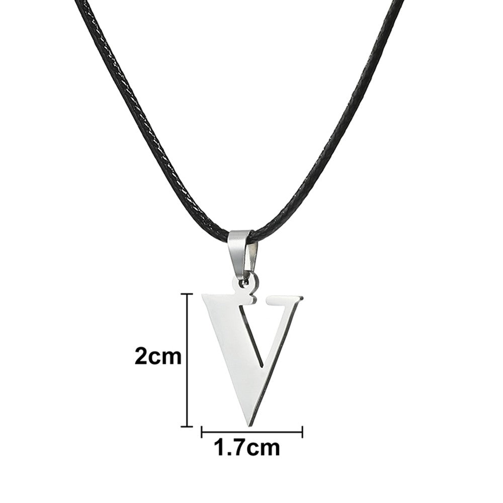 Novo Colar Inicial de A-Z Alfabeto em Aço Inoxidável 26 Letras Inglesas Colar Para Homens Mulheres Presentes de Joias Personalizadas