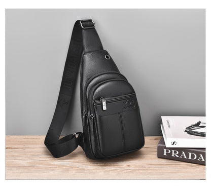 Luxury Brand Kangaroo Leather Men Chest Bag Travel Hiking CrossBody Bag Male Messenger Bag For Men Leather Chest Pack Sling Bag