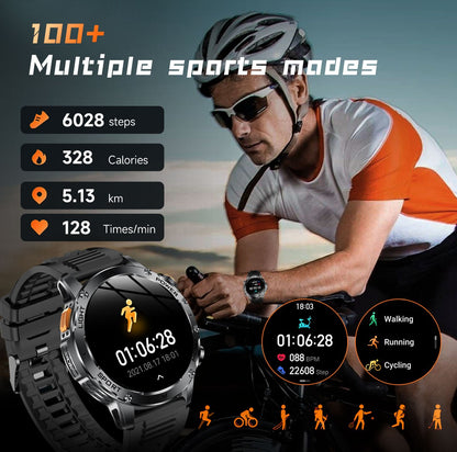 2025 Novo Smartwatch Militar T-Rex 3 Ultra Bateria de 1000mAh 5ATM À Prova D'água Lanterna Monitor Cardíaco Rastreador Esportivo Smartwatch Masculino