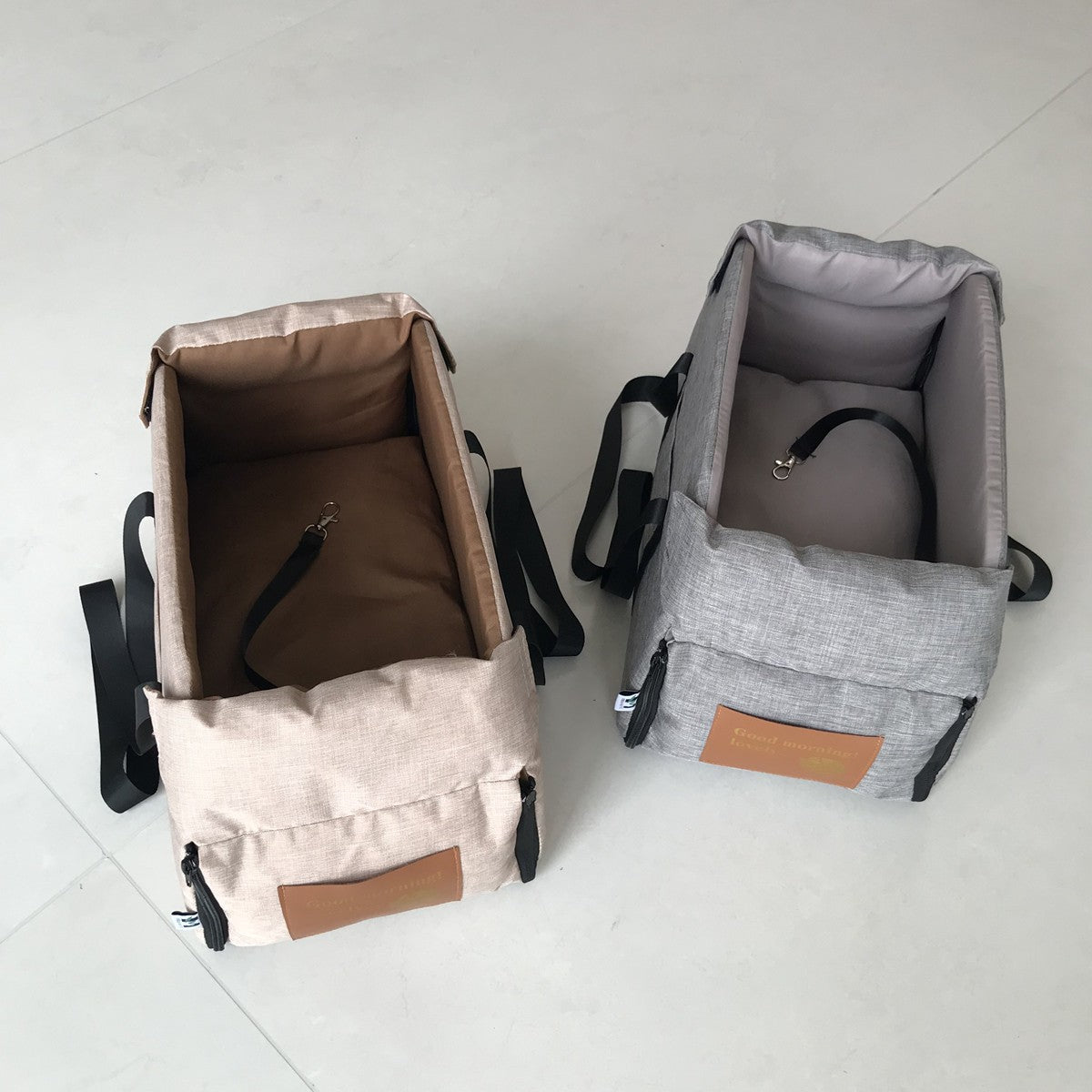 Assento de Carro para Cães Pequenos Assento para Console Central Assento Elevado para Carro Cesta de Transporte para Cães Portátil para Gatos Bolsa de Viagem de Segurança