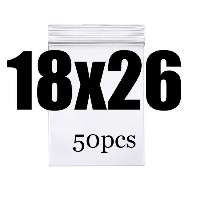 Clear Thick Zip Lock Ziplock Storage Bags Heavy-Duty Transparent Plastic Zip Package Small Jewelry Packing Reclosable Poly Pouch