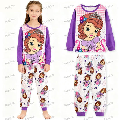Autumn Winter 100 Cotton Full Sleeve Baby Minnie Mouse Pajamas Sets Children's Sleepwear Kids Pyjamas Pixar McQueen Kids Clothes
