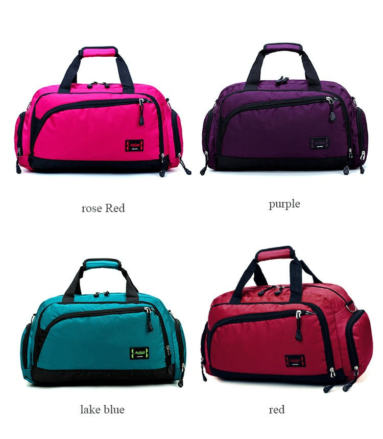 Unisex Waterproof Nylon Travel Handbag Men Weekend Shoulder Bags Vintage Casual Duffel Weekend Bag Women Overnight Packing Cubes