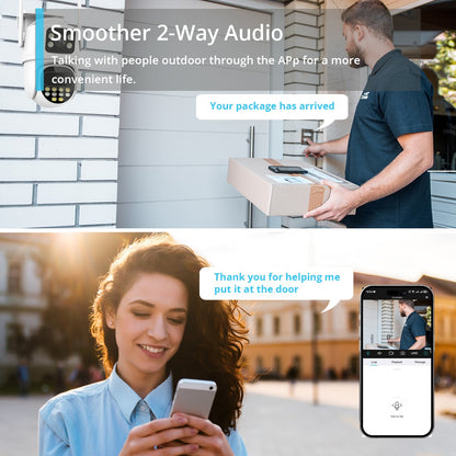 9MP WIFI IP Camera Three Lens Dual Screen With 8X Zoom 6MP PTZ Camera Ai Auto Tracking Security Video Surveillance Camera iCSee