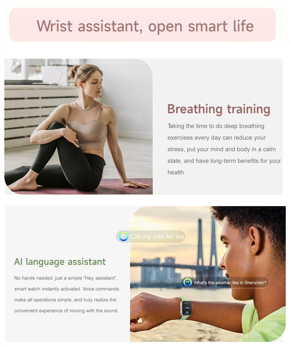 2025 New For HUAWEI FIT 3 2.01" HD Screen Smart Watch Women Men Watches Bluetooth Call Smartwatch Watch 9 Sports Fitness Tracker