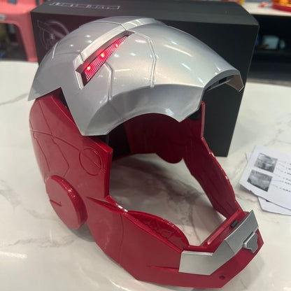 Capacete Homem de Ferro Marvel Comics Máscara Elétrica Usável 1:1 Modelo de Abertura e Fechamento Automático Personagens Brinquedos Adultos Presente de Aniversário