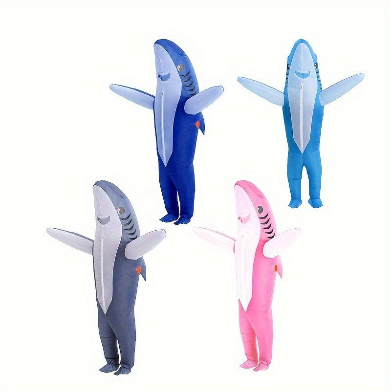 Cute and unique standing shark design inflatable costume Halloween and Christmas inflatable costume props