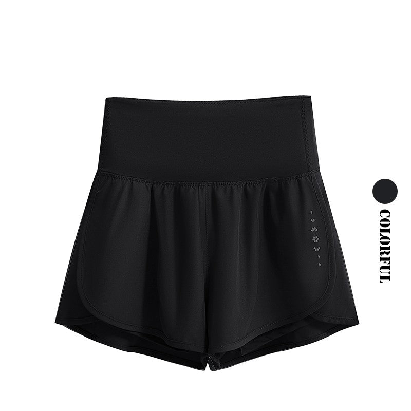 DRUR Women's Cycling Shorts High Waist Quick Drying Yoga Shorts Woman Summer Sports Short Pants With Inner Lining Gym Clothing