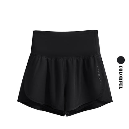 DRUR Women's Cycling Shorts High Waist Quick Drying Yoga Shorts Woman Summer Sports Short Pants With Inner Lining Gym Clothing