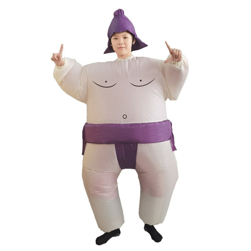 2023 New Sumo Wrestler Costume Inflatable Suit Blow Up Outfit Cosplay Party Dress for Kid and Adult