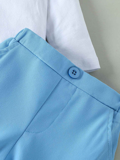 3Pcs Gentleman Outfits Birthday Costume Baby Boy Spring Autumn Clothing Set Solid Vest Suit Formal Wears  For 3-24M Suit Clothes