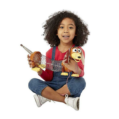 Original Disney Pixar Toy Story 4 Falante Estica Slinky Dog Bonecos de Ação Brinquedos de Animais Anime Fala Inglês Brinquedo Presente Infantil