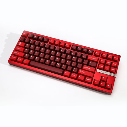 KBDiy GMK Jamon Keycap Red Retro PBT ISO Double Shot Cherry Profile Keycaps For MX Switches 60 Mechanical Keyboard Gamer Key Cap