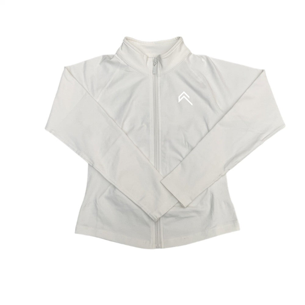 Oner Active Women's Comprehensive Training Jacket Yoga Jacket Gym Jacket Long Sleeve Zipper Tight Plastic Waistband Daily Jacket