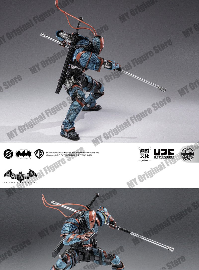 EM ESTOQUE LPZZ Deathstrok Figura U-P-Finegures Arkham Knight V8.04 Terno Bonecos de Ação Batman Estatueta 1/12 Coleção DC Brinquedo