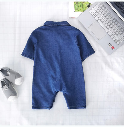Macacões de Bebê IENENS Roupinhas de Recém-nascidos Macacão Jeans Peça Única 0-18 Meses Menino Menina Roupas Macias Roupas Infantis